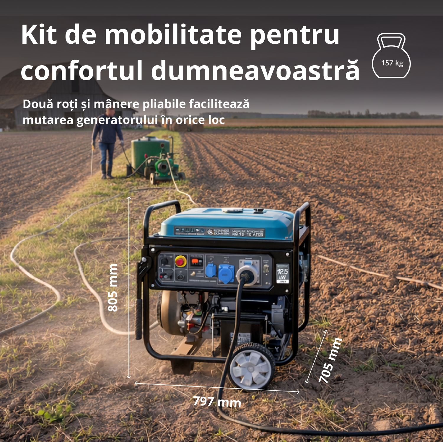 Generator pe benzină „Könner & Söhnen” KS 15-1E ATSR