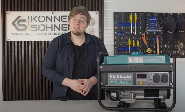 LPG/Benzin-Generator „Könner & Söhnen“ KS 2900G Übersicht