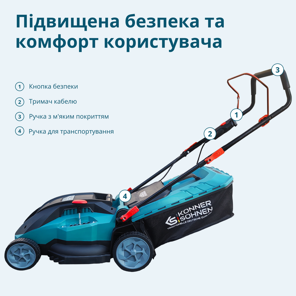 Електрична газонокосарка KS 38LM16-BL