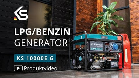 Überblick über den Dual-Fuel-Generator KS 10000E G - 7.5 kW, Benzin/LPG, AVR, Elektrostarter