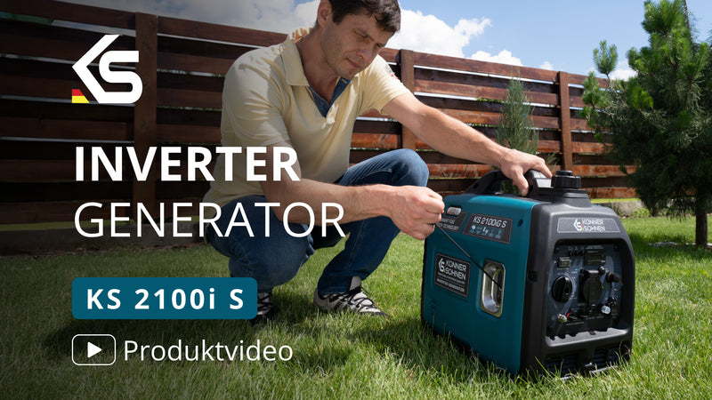 Überblick über den Invertergenerator KS 2100i S (2 kW) für Zuhause und Camping von Könner & Söhnen