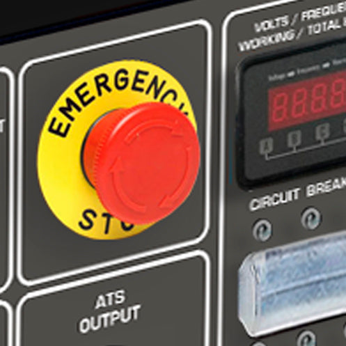 Painel de controlo ergonómico