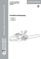 Draadloze kettingzaag KS CS20V-12, KS CS40V-14, KS CS40V-16