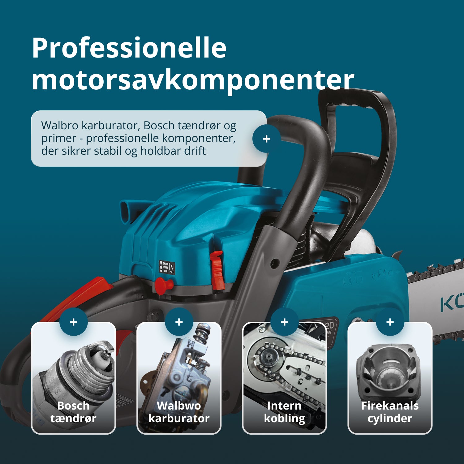 Benzinmotorsav KS CS40G-20