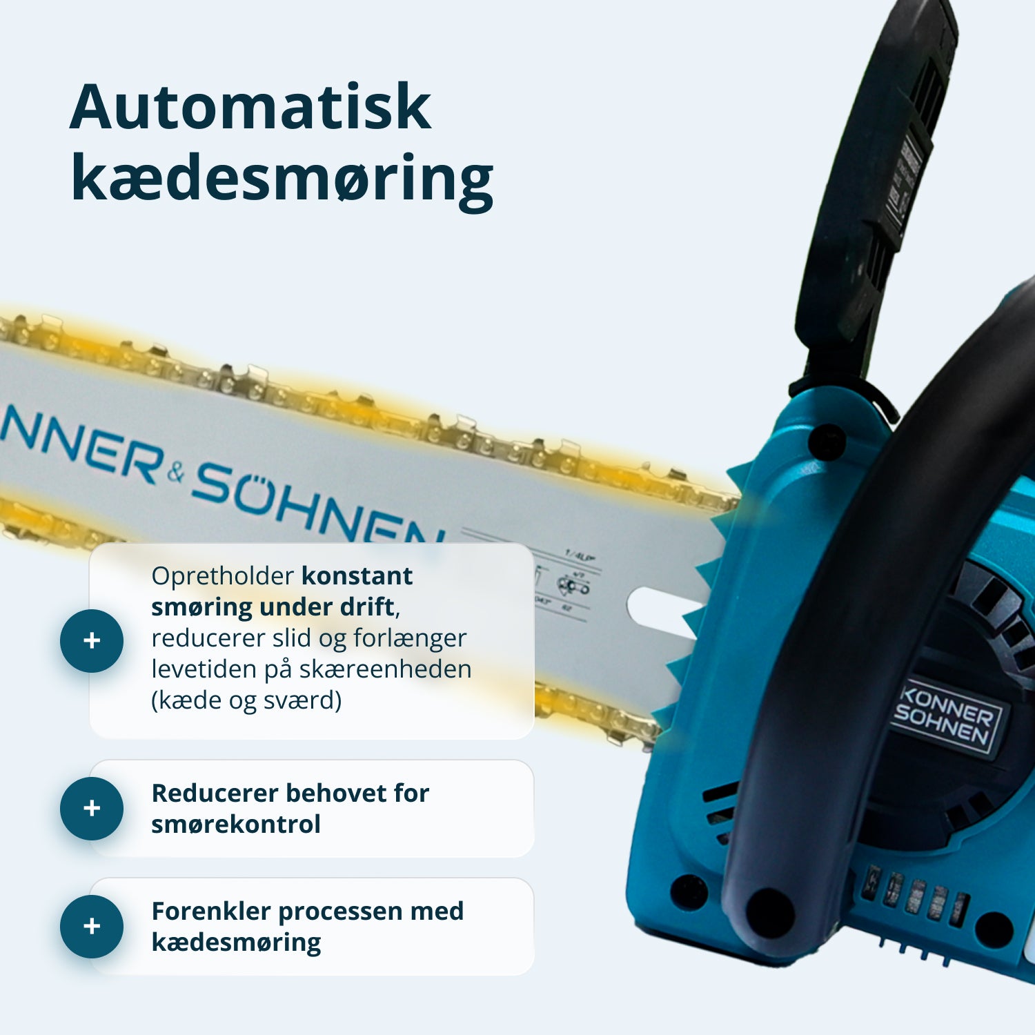 Ledningsfri Mini Kædesav KS MCS20V-12 SÆT PLUS