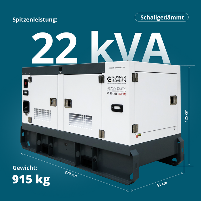 Třífázová dieselová elektrárna KS 22-3BE