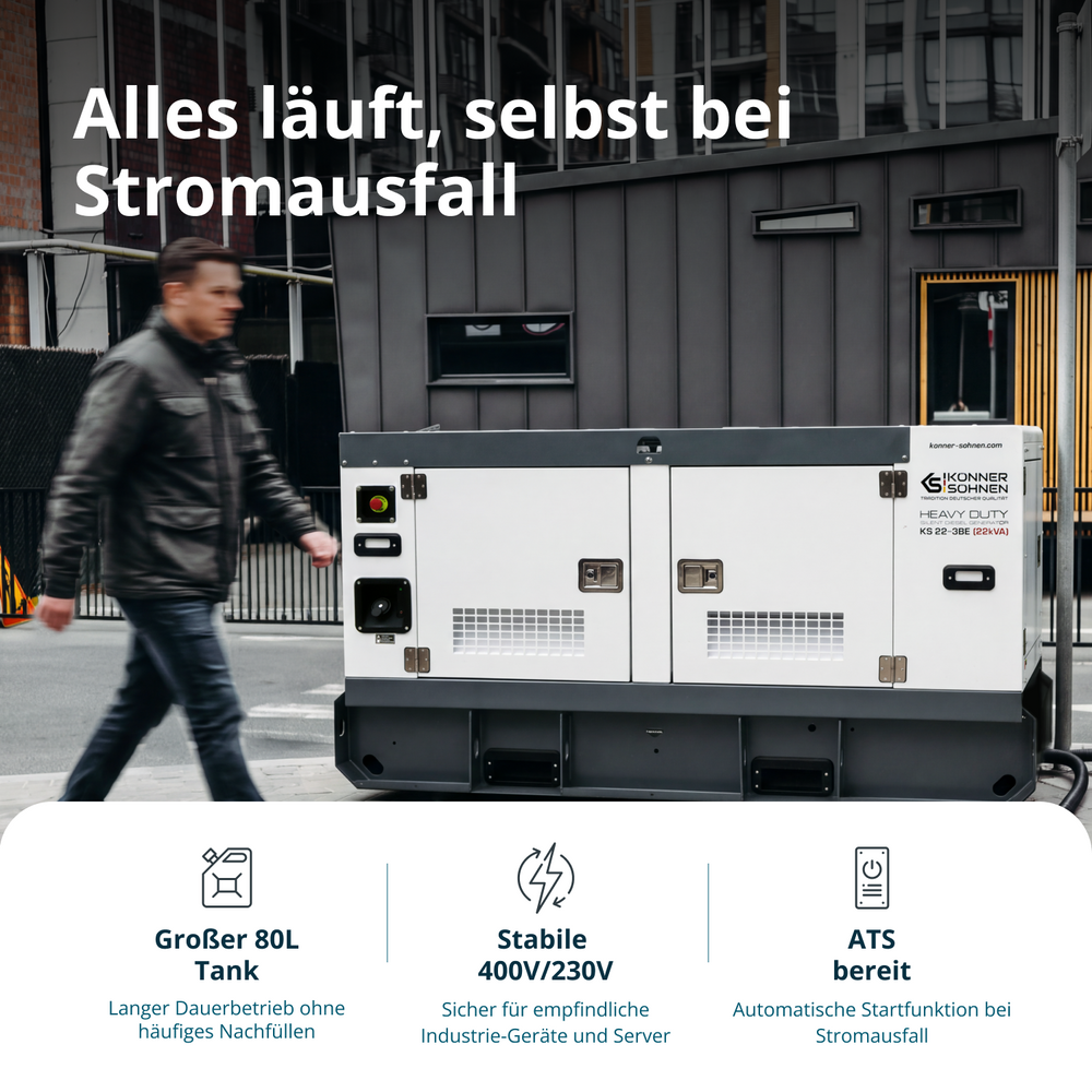 Třífázová dieselová elektrárna KS 22-3BE