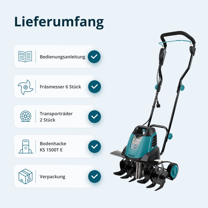 Elektrisk jordfräs KS 1500T E