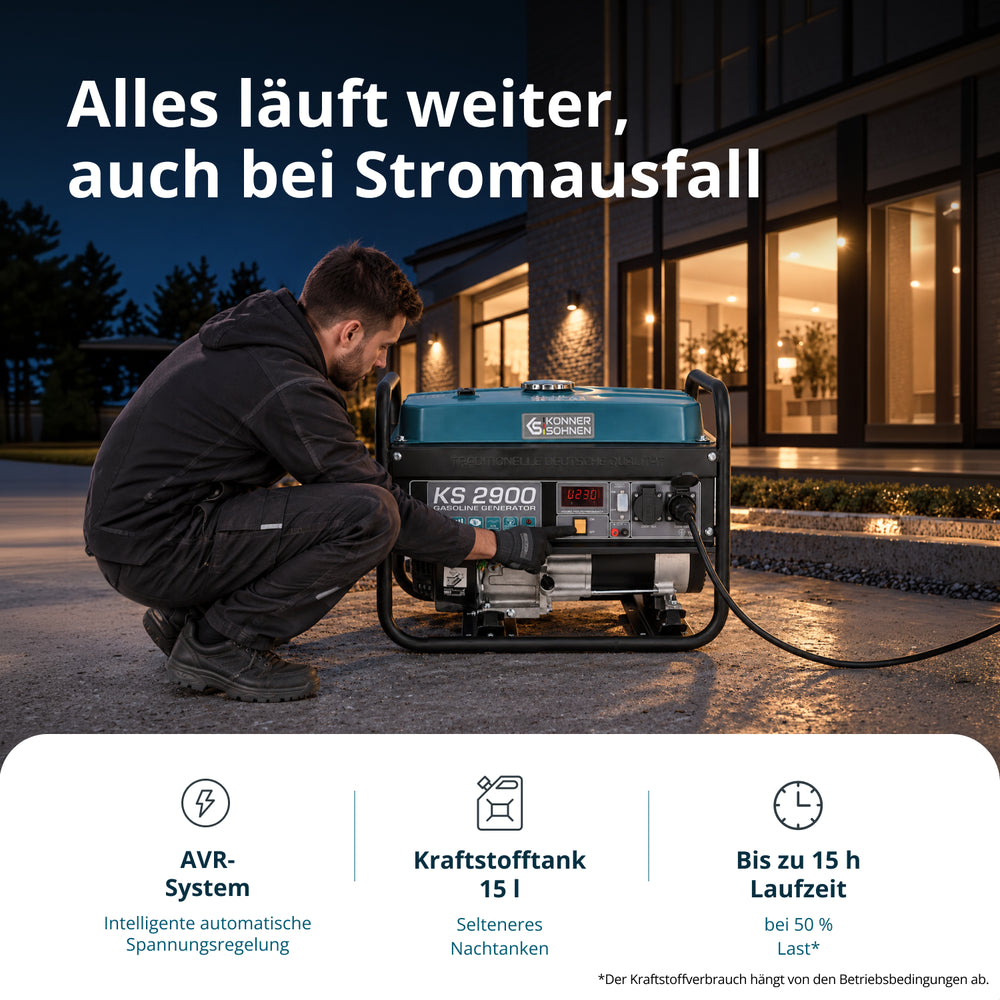 Γεννήτρια βενζίνης «Könner & Söhnen» KS 2900