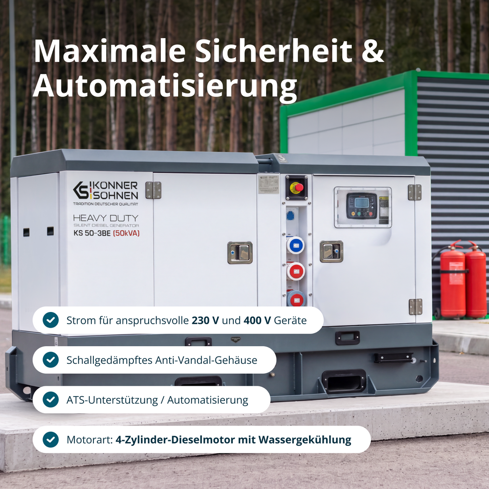 Třífázová dieselová elektrárna KS 50-3BE