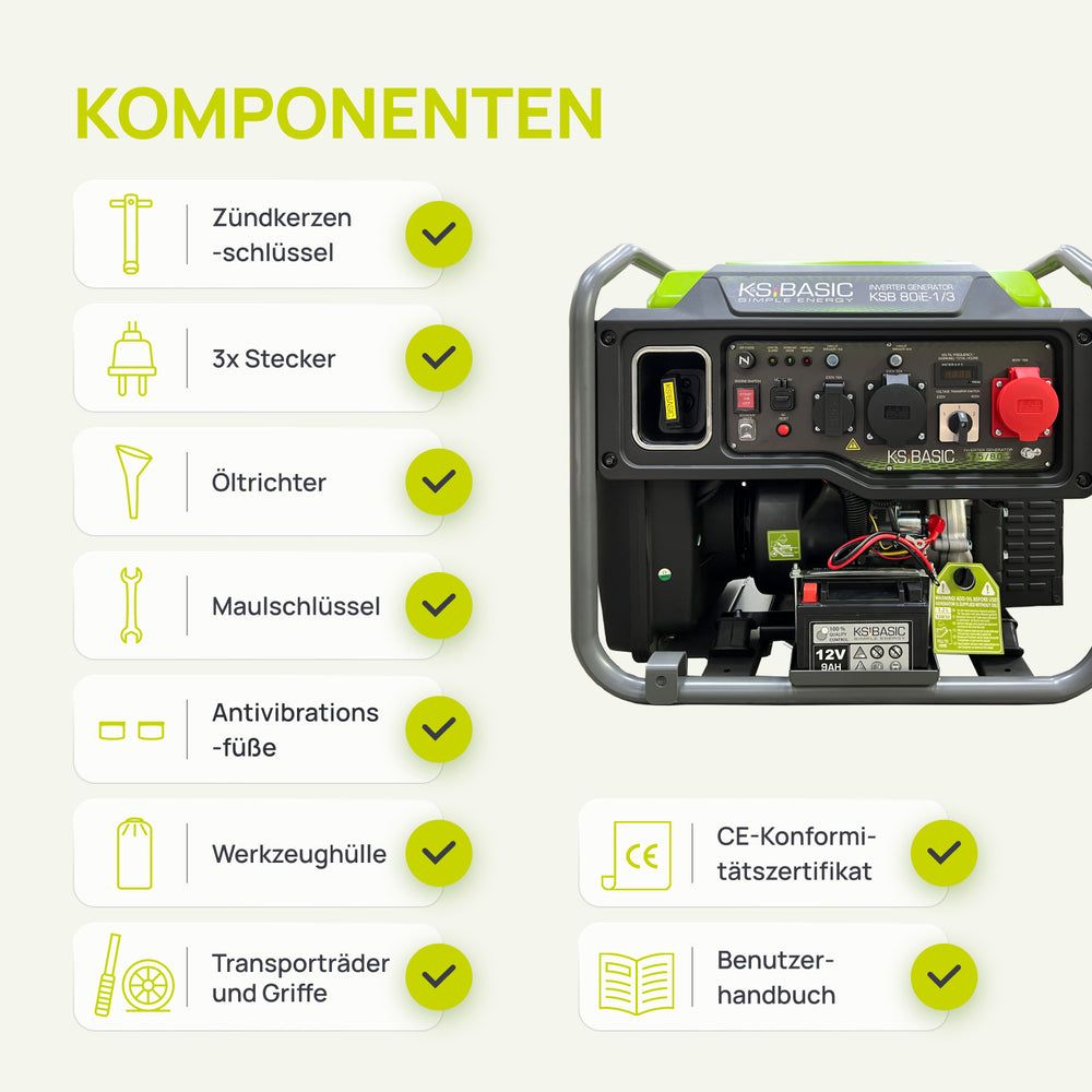 Invertorový generátor KSB 80iE-1/3
