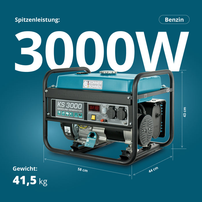 Bensinaggregat "Könner & Söhnen" KS 3000