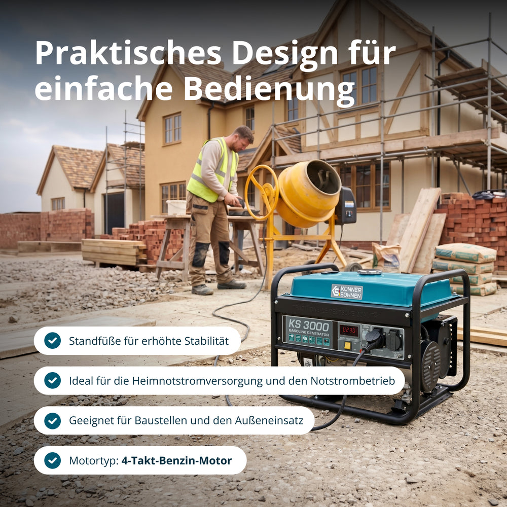 Bensinaggregat "Könner & Söhnen" KS 3000
