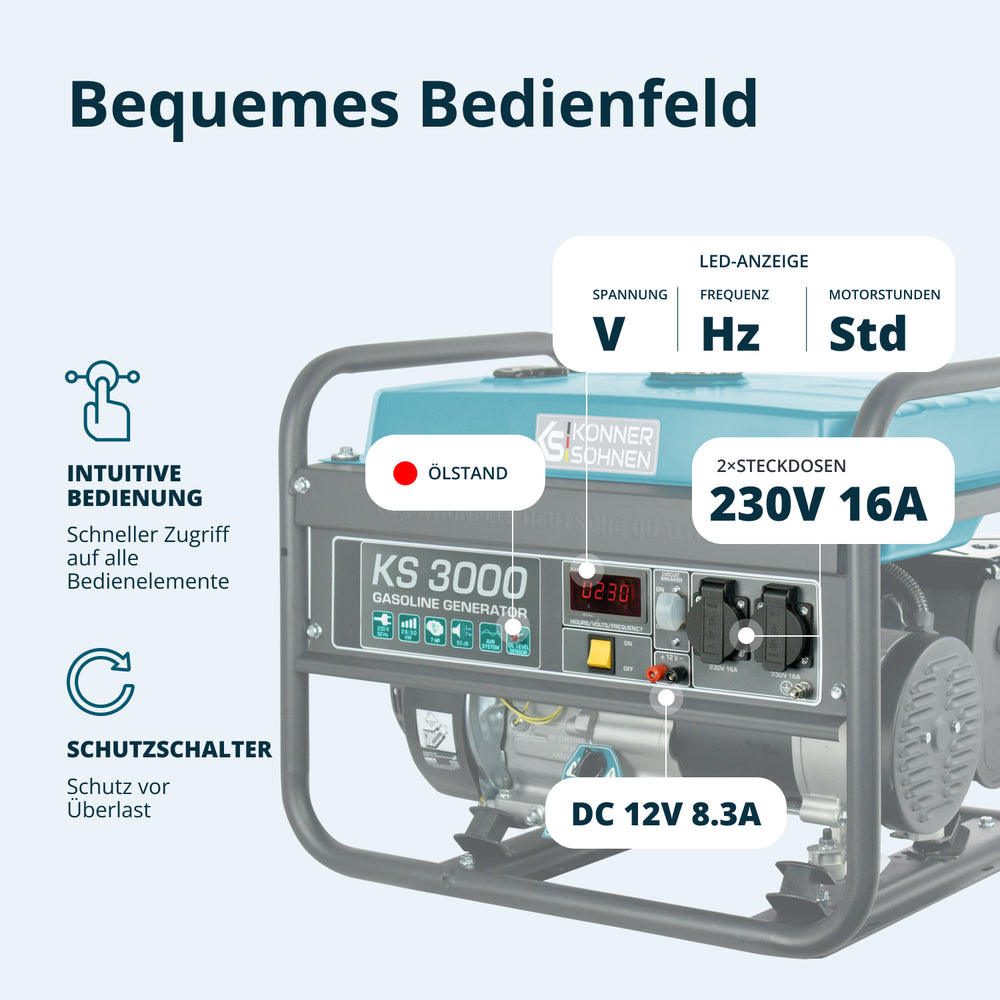 Bensinaggregat "Könner & Söhnen" KS 3000