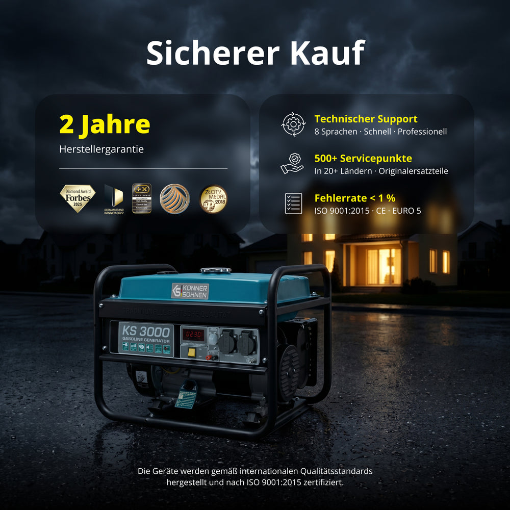 Bensinaggregat "Könner & Söhnen" KS 3000