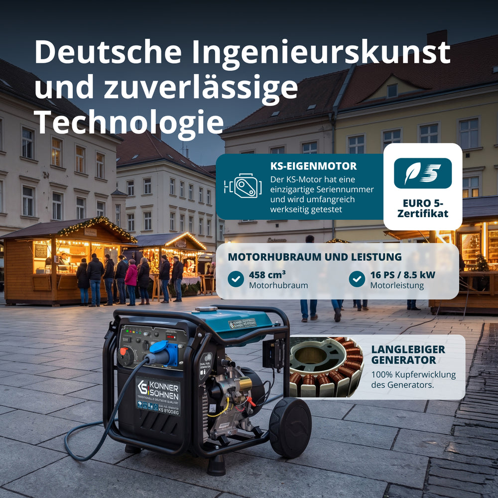 LPG/benzinski invertorski generator KS 8100iEG