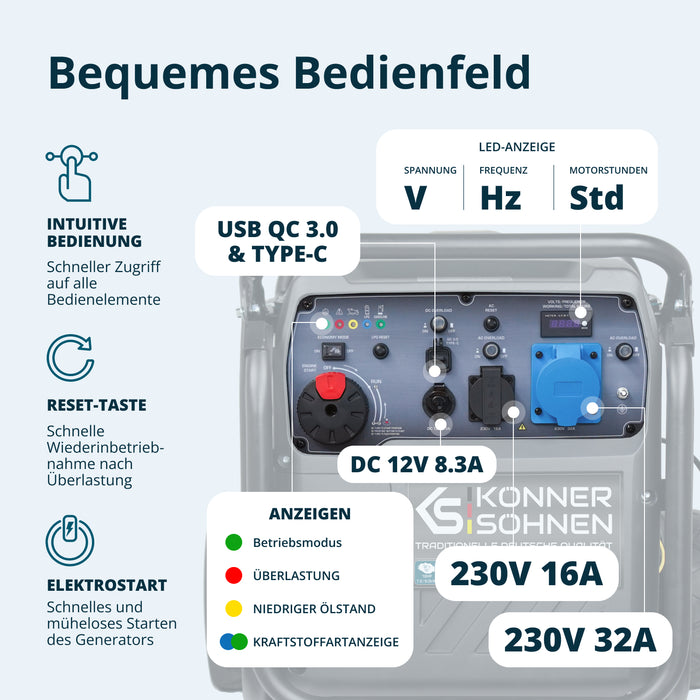LPG/benzinski invertorski generator KS 8100iEG
