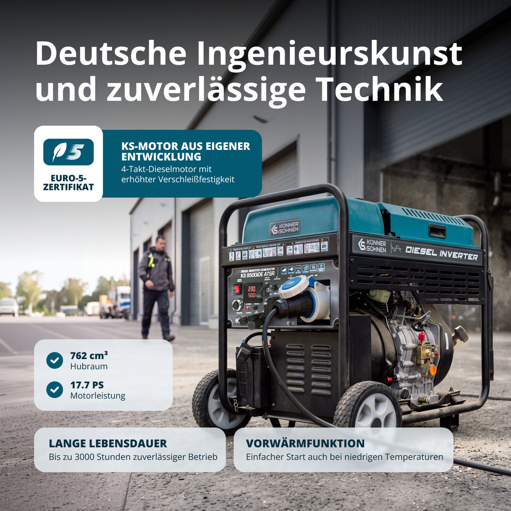 Diesel-invertergenerator KS 9500iDE ATSR