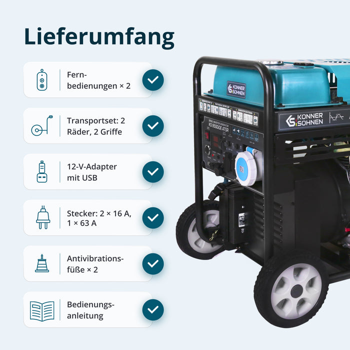 Diesel-invertergenerator KS 9500iDE ATSR
