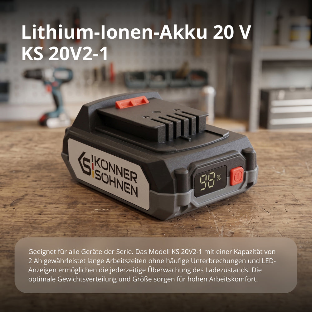 20V litijumska baterija KS 20V2-1
