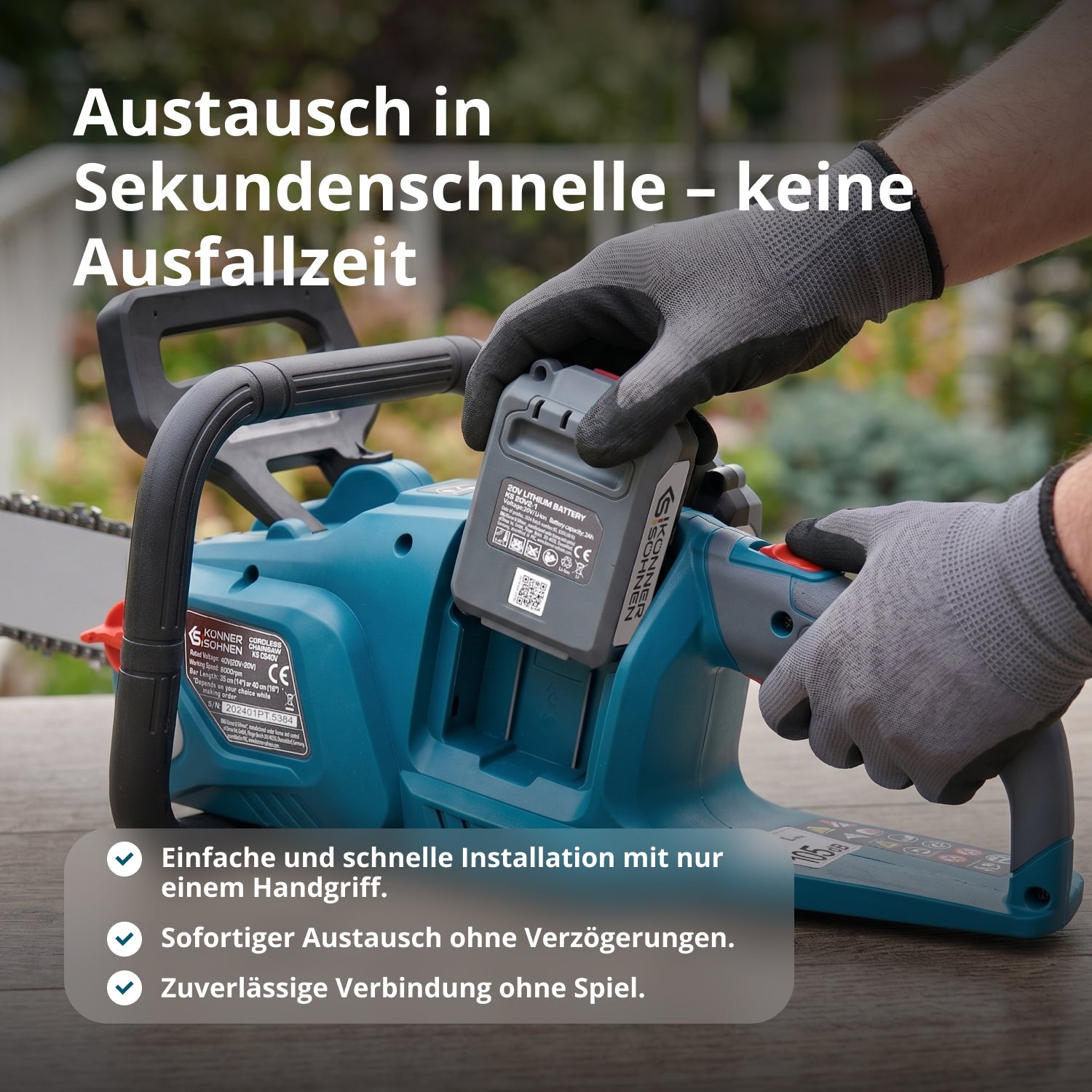 20В літієва батарея KS 20V2-1