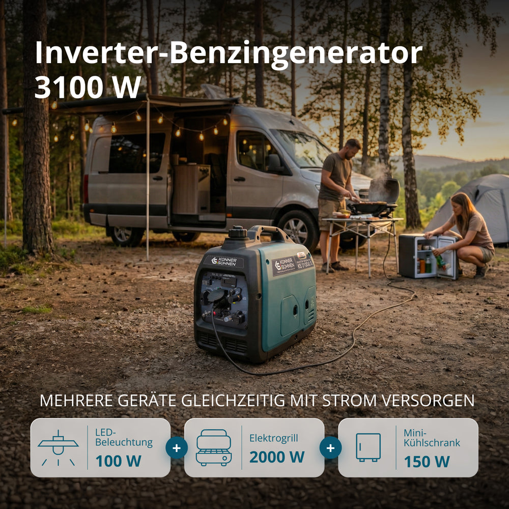 Invertorový generátor na LPG/benzín KS 3100iG S