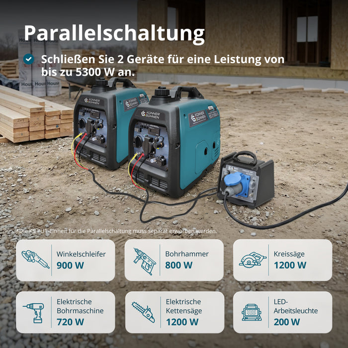Invertorový generátor na LPG/benzín KS 3100iG S