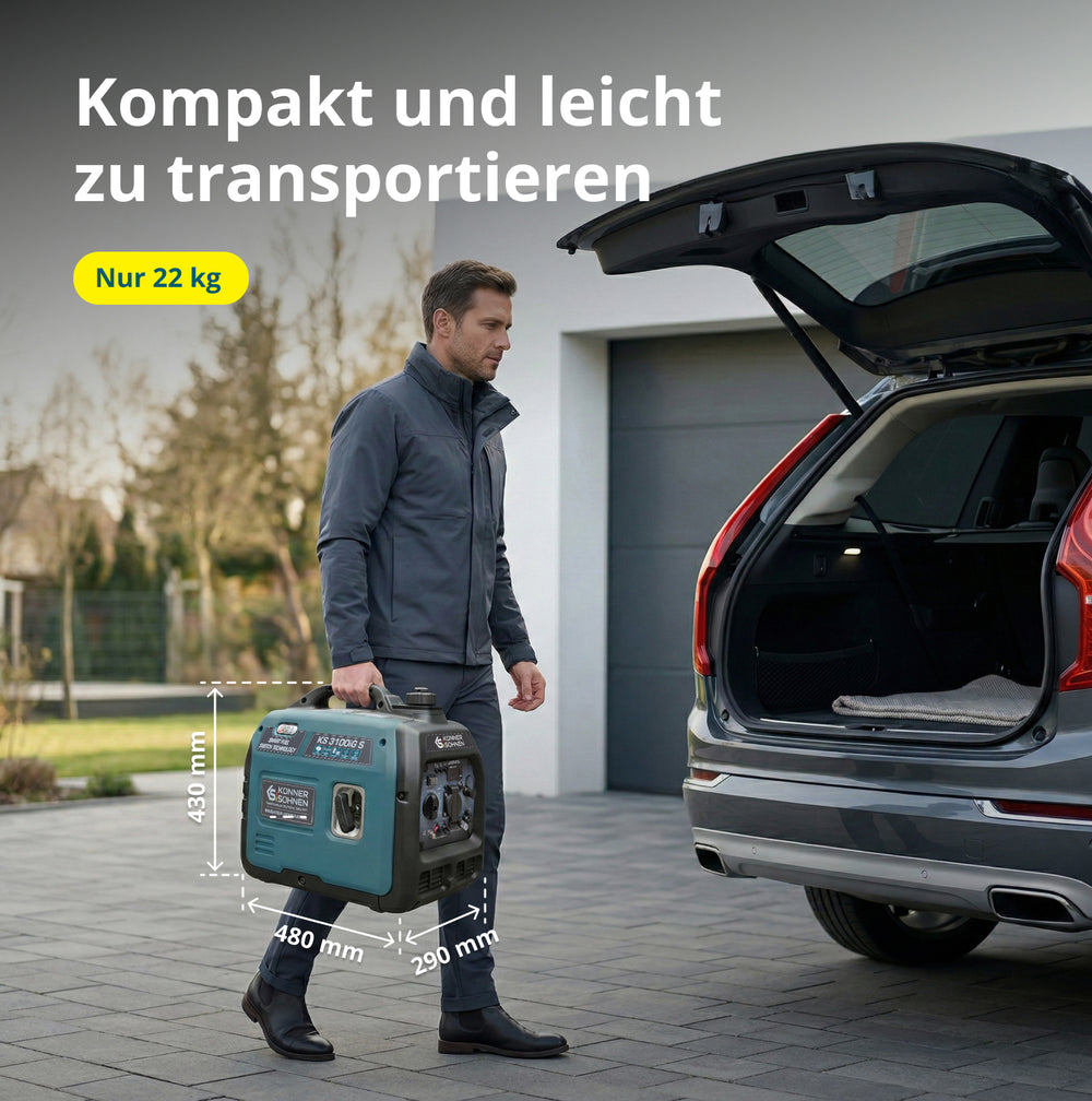 Invertorový generátor na LPG/benzín KS 3100iG S