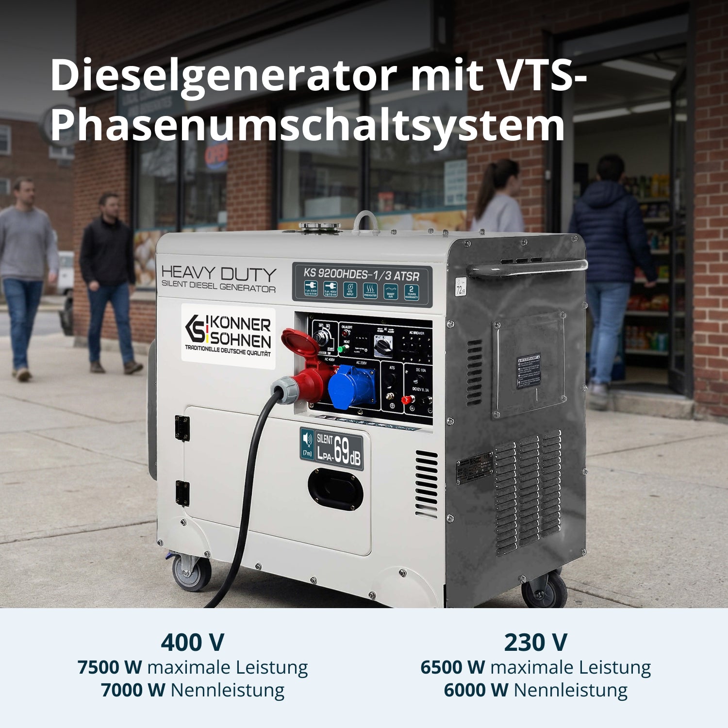 مولد ديزل "Könner & Söhnen" KS 9200HDES-1/3 ATSR (EURO V)