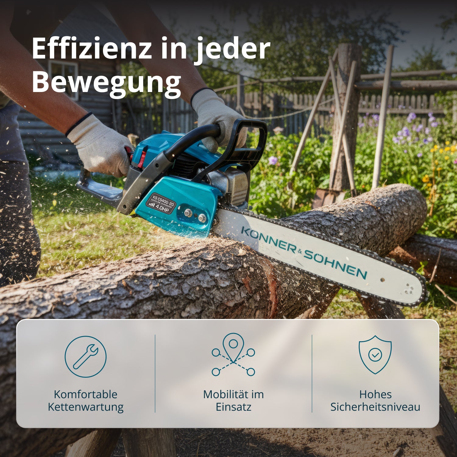 Benzinska motorna testera KS CS40G-20