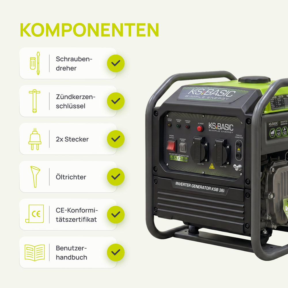 Invertergenerator KSB 36i