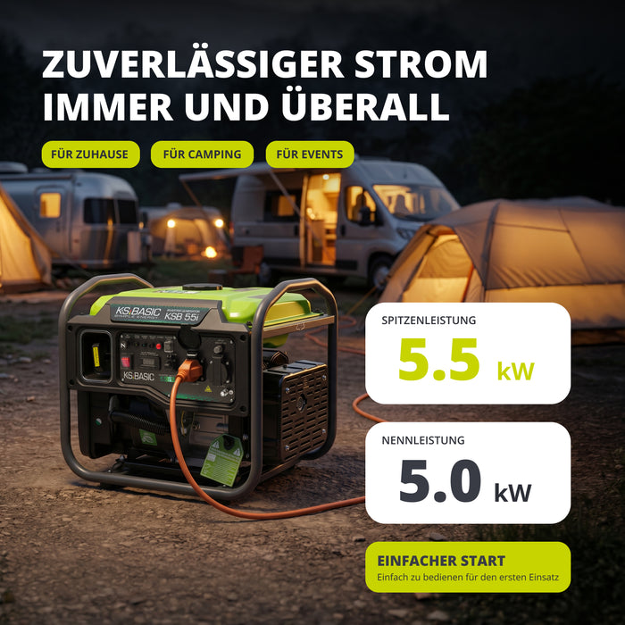 Invertorový generátor KSB 55i