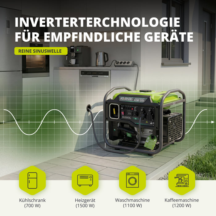 Invertorový generátor KSB 55i