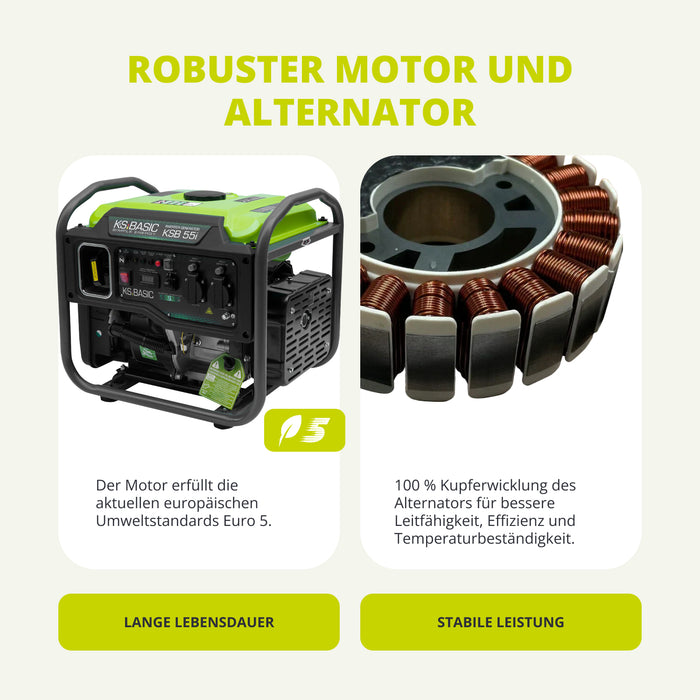 Invertorový generátor KSB 55i