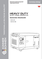 Generatory diesla KS 16-1/3E, KS 16-1E