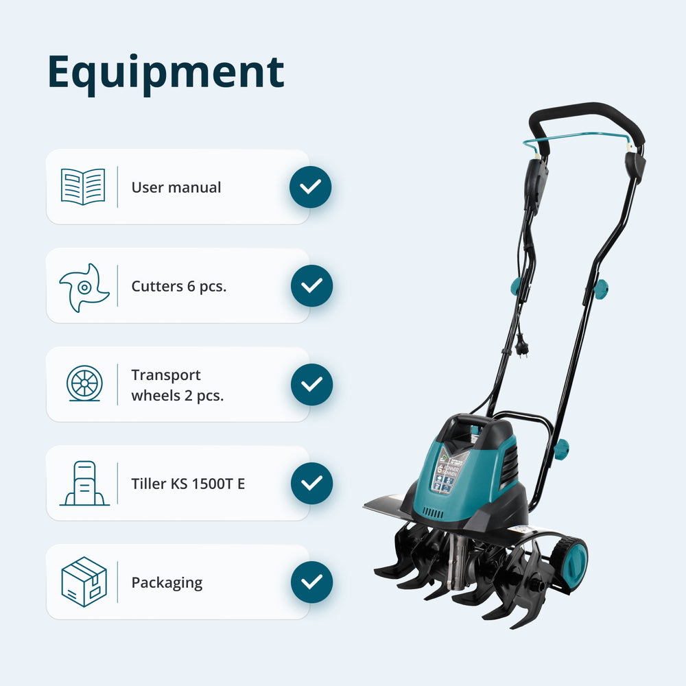 Elektrisk jordfräs KS 1500T E