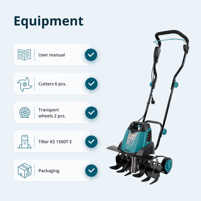 Elektrisk jordfräs KS 1500T E