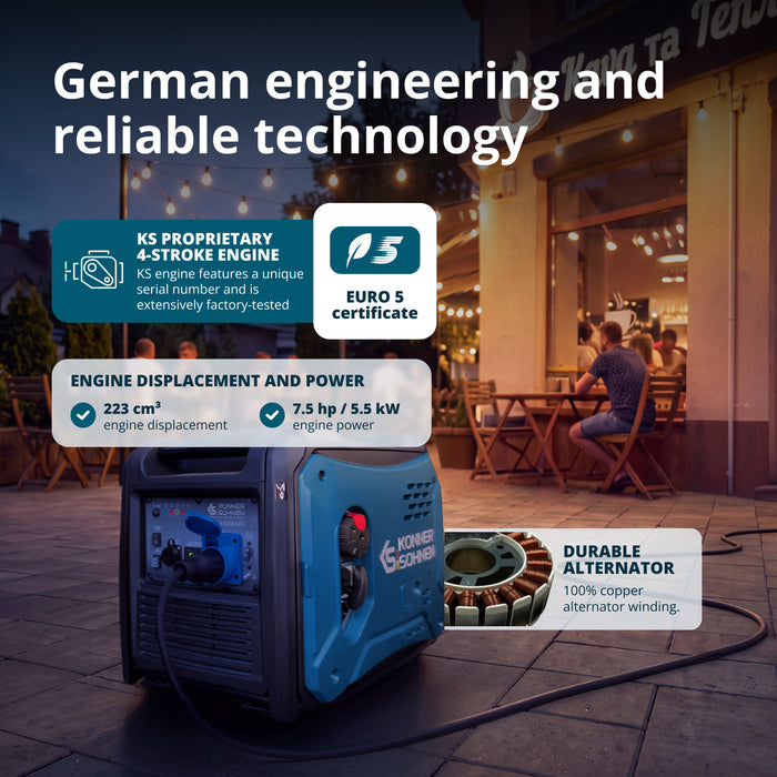 Inverter generator KS 6000iE S ATS