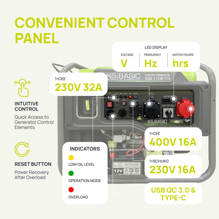 Invertergenerator KSB 110iE-1/3
