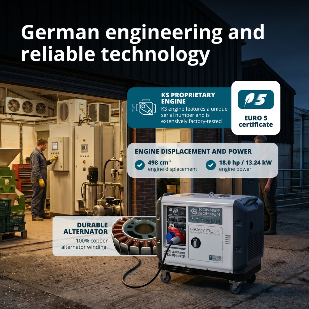 Dieselgenerator "Könner & Söhnen" KS 9300DE-1/3 ATSR (EURO V)