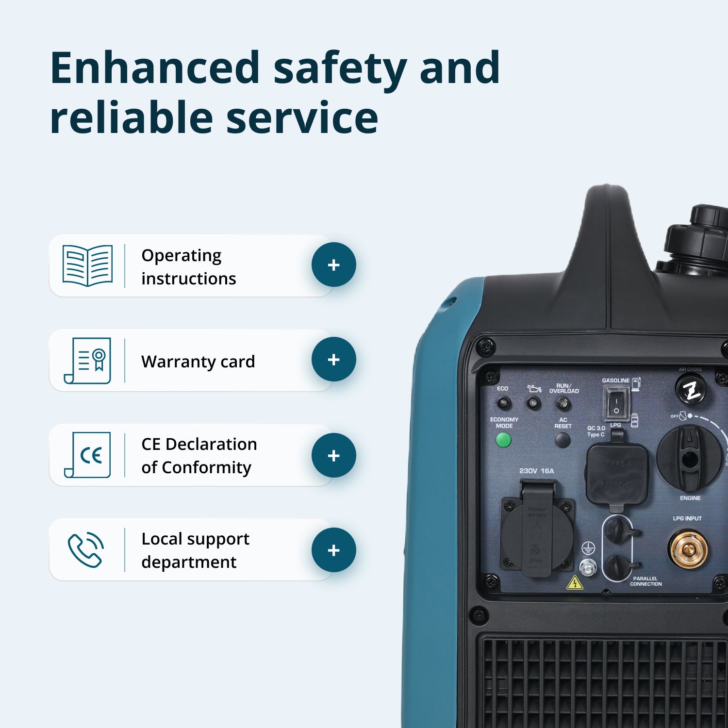 Invertergenerator (LPG/benzin) KS 1900iG S