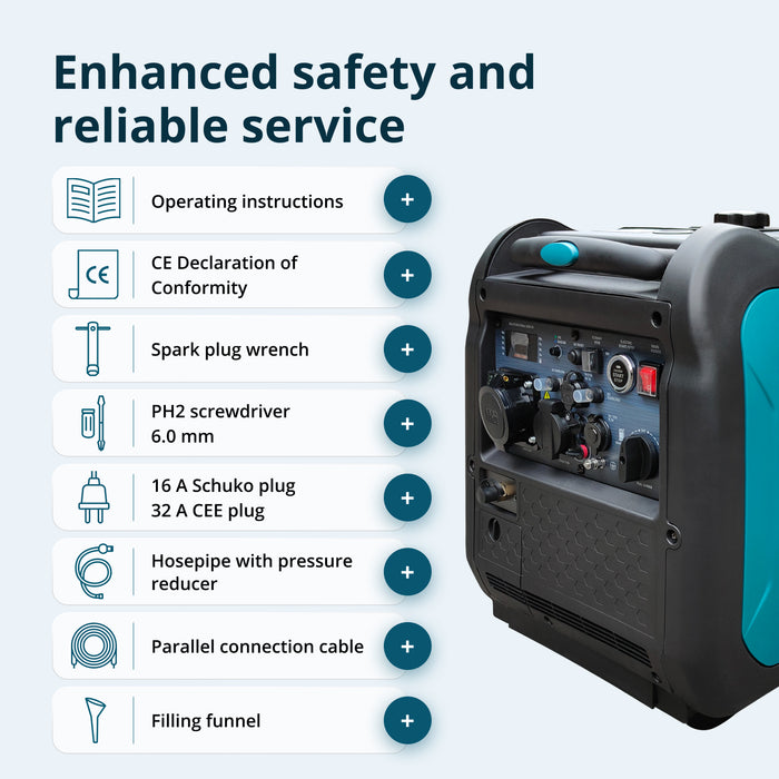 Αντιστροφέας γεννήτριας LPG/βενζίνης KS 5500iEG S