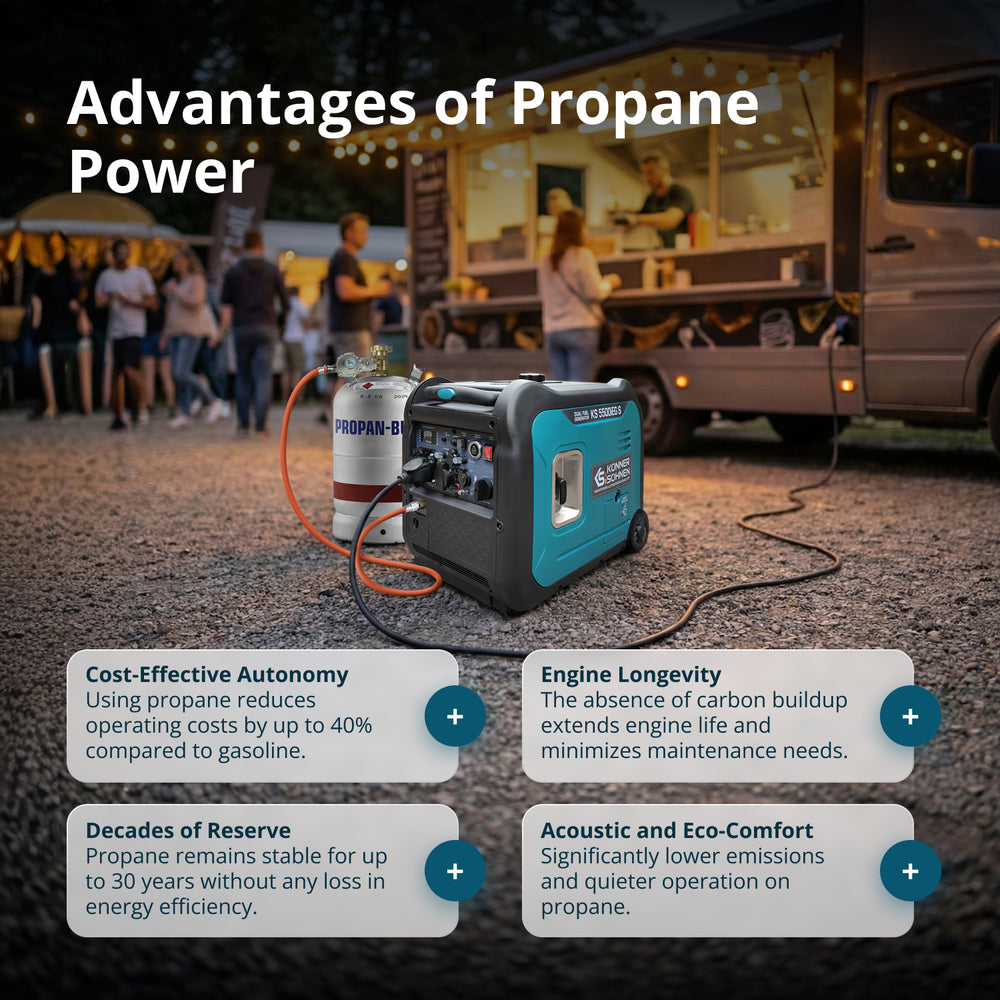 Αντιστροφέας γεννήτριας LPG/βενζίνης KS 5500iEG S