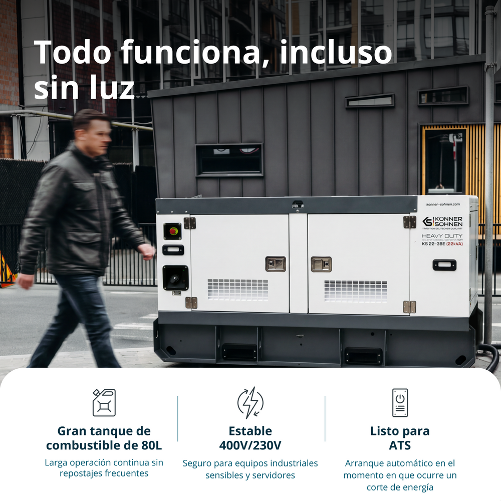 KS 22-3BE Central eléctrica diésel trifásica