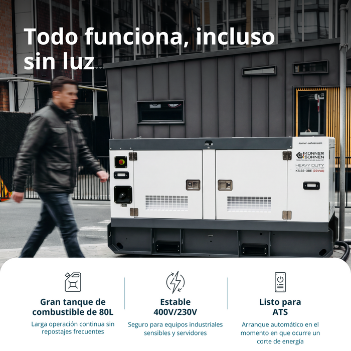 KS 22-3BE Central eléctrica diésel trifásica