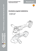 Amoladora angular sin cable KS AGB20V-125VR, KS AG20V-125VR