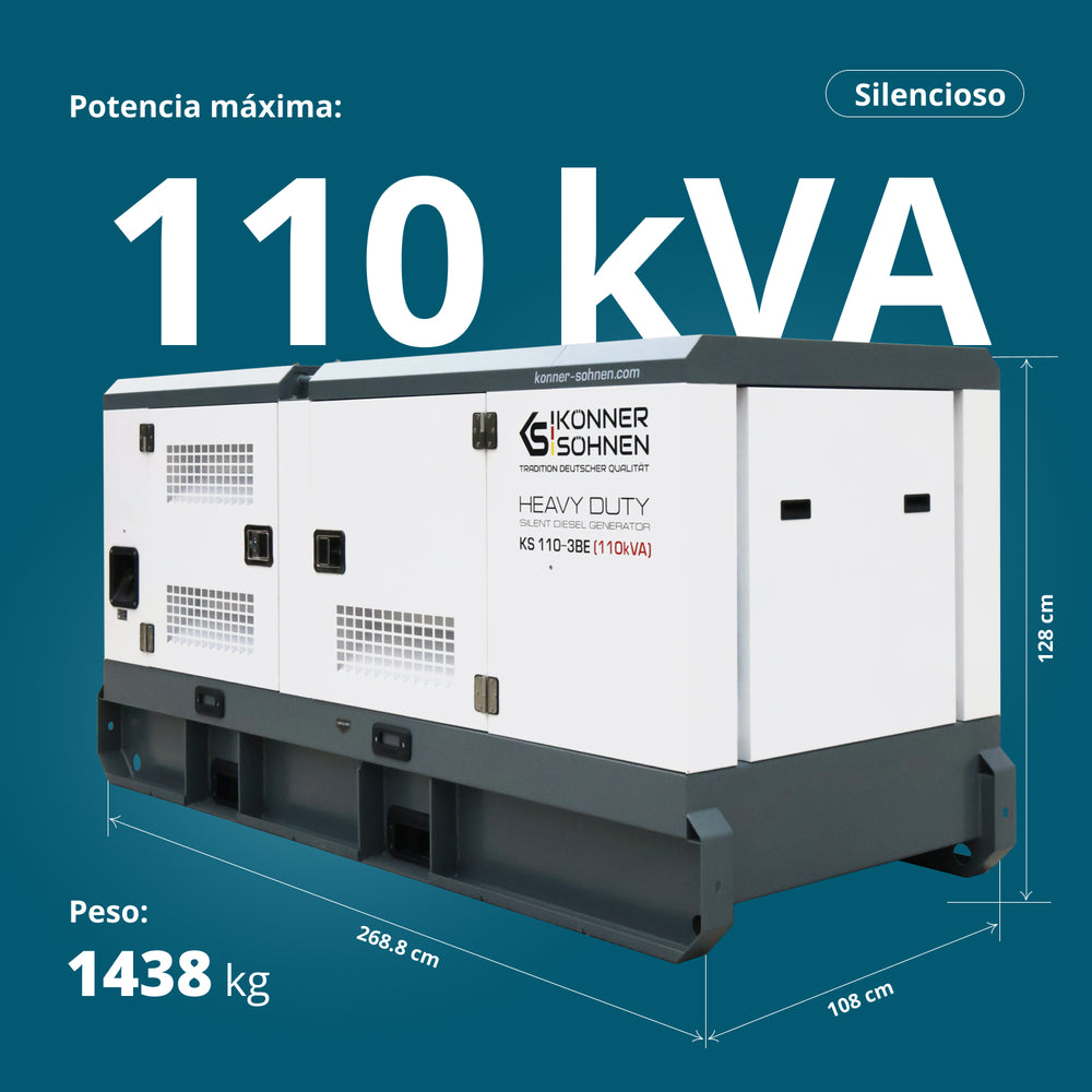 Generador diésel trifásico KS 110-3BE 