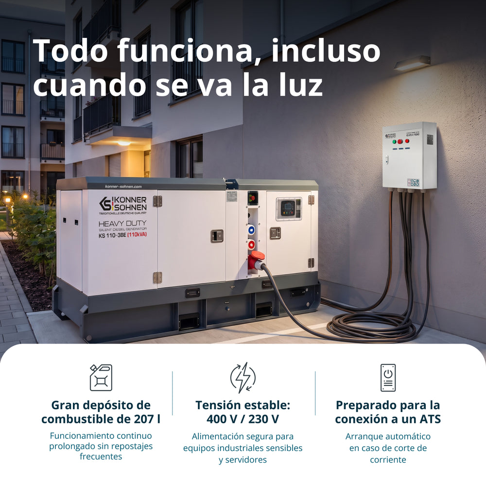 Generador diésel trifásico KS 110-3BE 