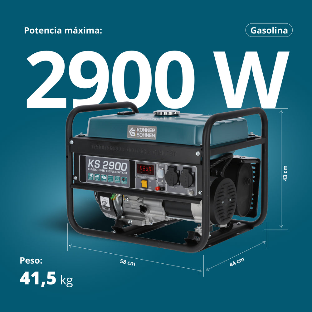 Generador de gasolina "Könner & Söhnen" KS 2900