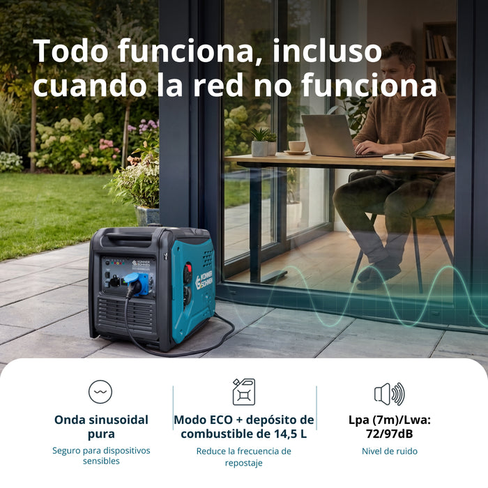 Generador inverter Könner & Söhnen KS 6000iE S ATS